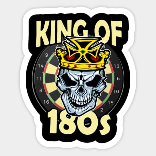 Darts King of 180s Sticker